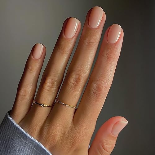 Uñas postizas a presión color rojo vino, uñas postizas cortas cuadradas SWEKKE de cobertura completa, uñas postizas de color sólido con pegamento de