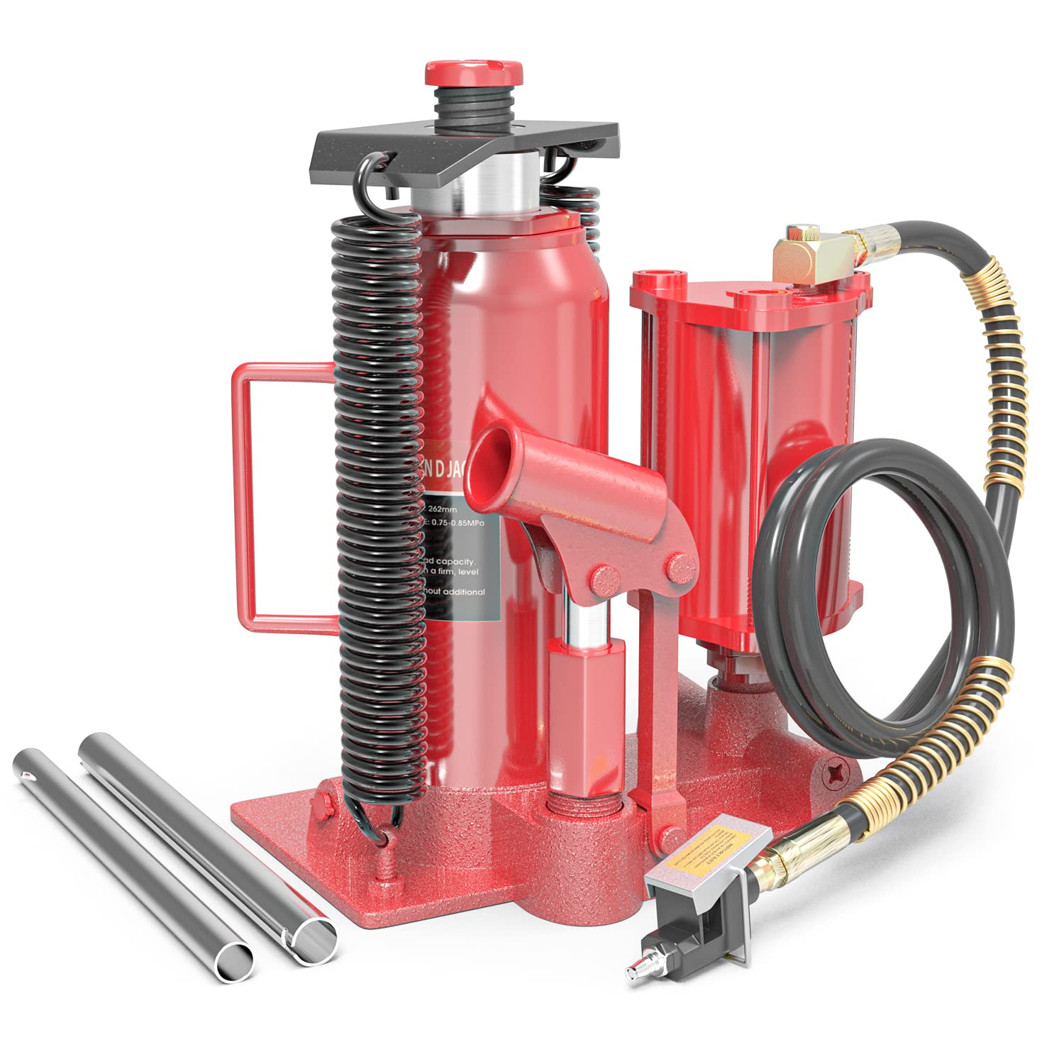 Buy Pneumatic Air Hydraulic Bottle Jack with Manual Hand Pump 20 Ton