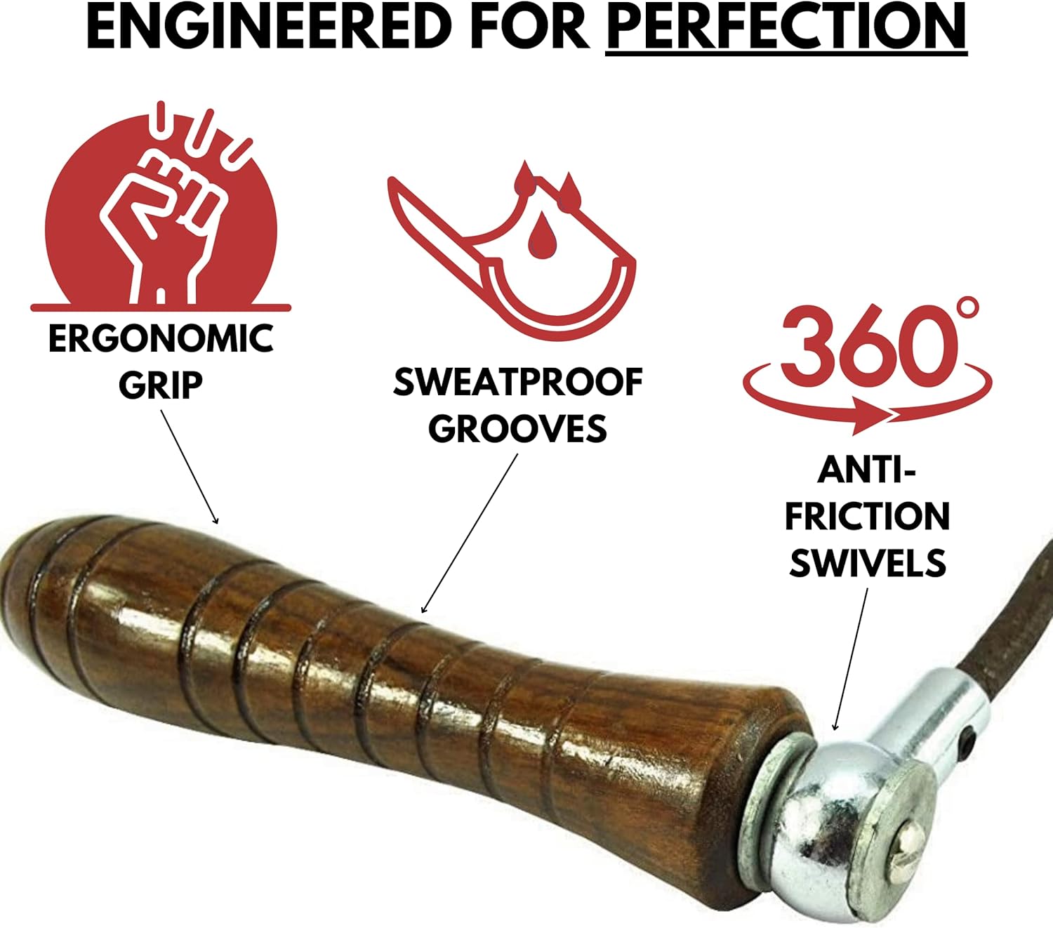 Senshi Japan 加重ハンドル 縄跳び、疲れにくいハンドル、ウェイトワイヤー縄跳び 男性、女性、子供用。