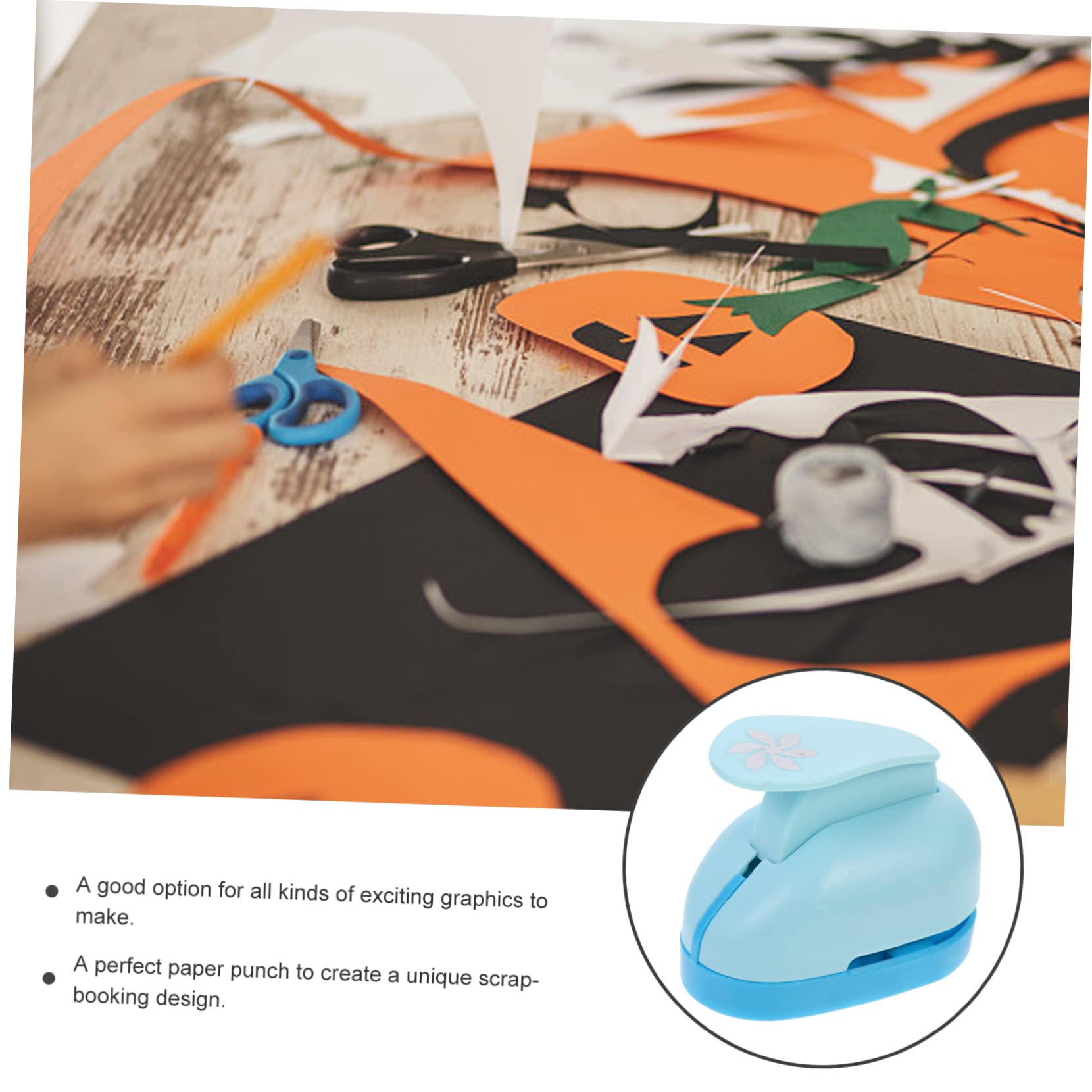 EXCEART Large Embossing Machine 2.5cm Six-Petal Flower Punch for Crafts Scrapbooking