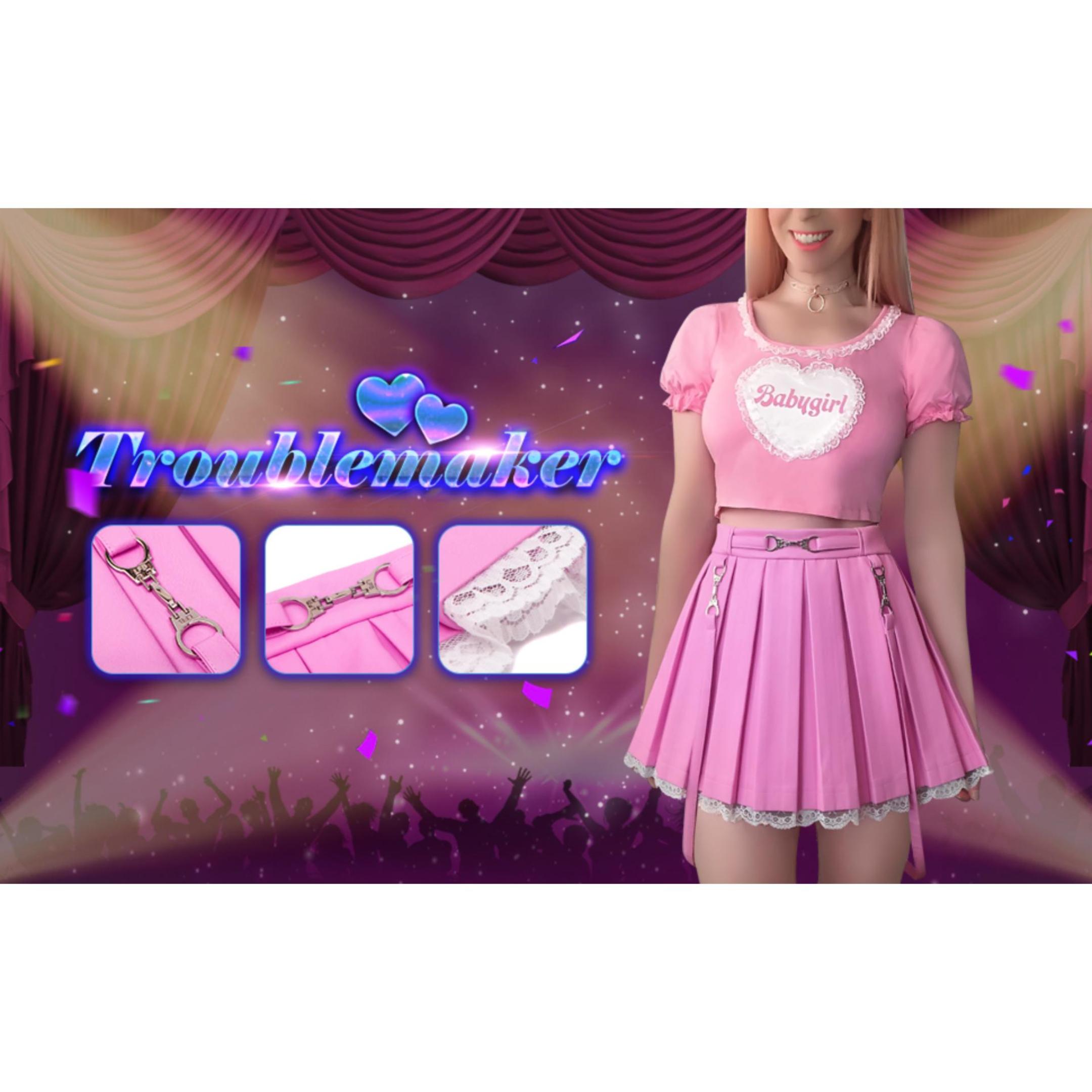 Amazon.co.jp: [LittleForBig] 女子 Aライン プリーツスカート