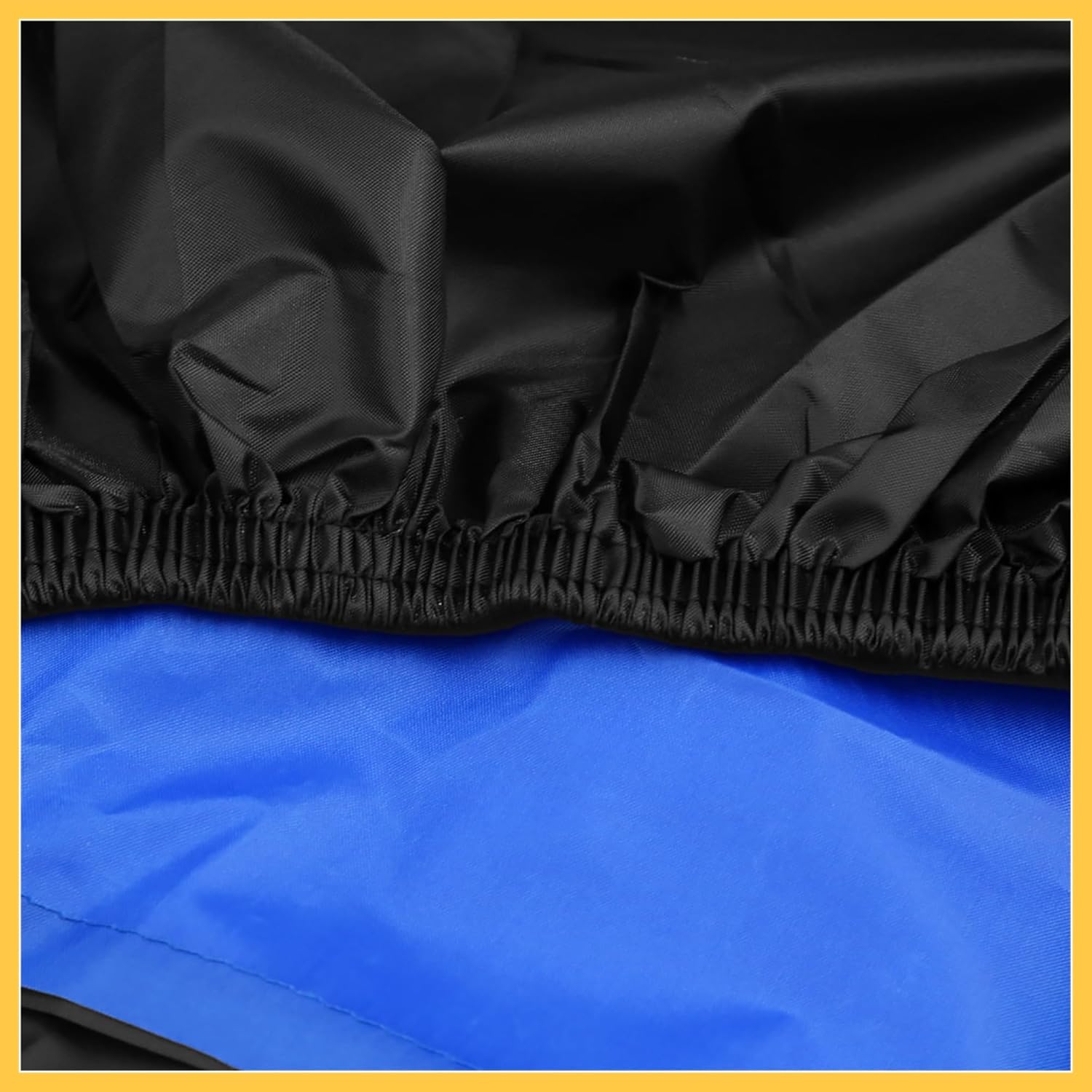 XXXL 190T Rain Dust Motorcycle Cover Blue&Black Outdoor 116inch for Yamaha Auto Replacement Parts
