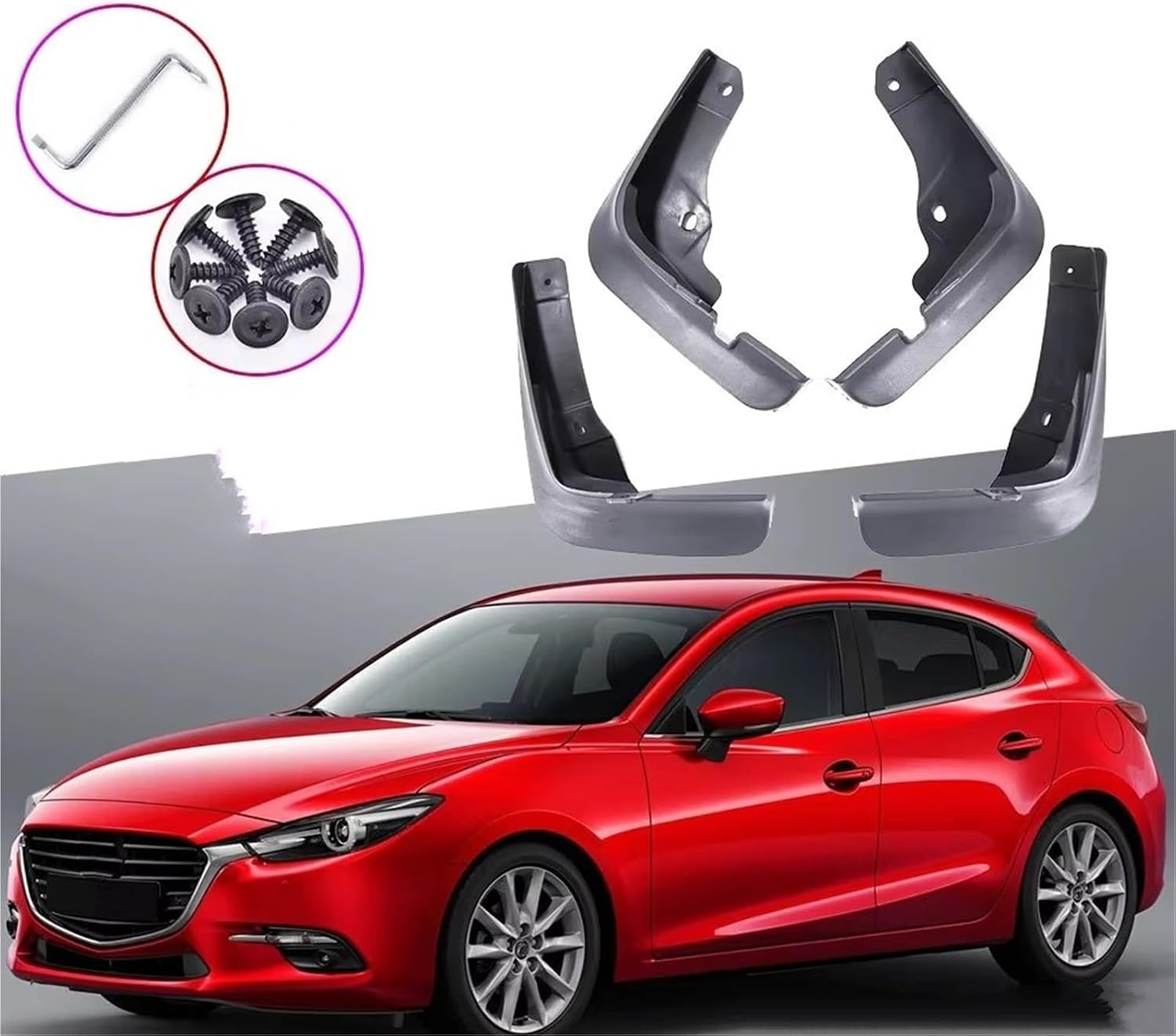 mudflaps for Mazda 3 BM for Axela Hatchback 2014-2018 Cladding Splash Mud Flaps Mudflap