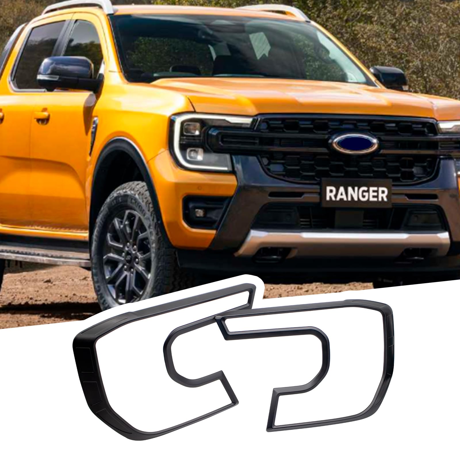 Coprisedili per fari e fanali posteriori per Ford Ranger T9 2023-2024-2025 Wildtrak Raptor Wildtrak X Limited Platinum, set di protezione dalla luce