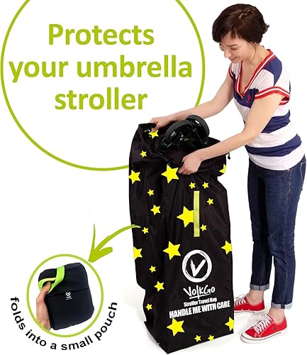 Miniatura 6 de V VOLKGO Bolsa de cochecito para avión, bolsa de cochecito grande para viajes en avión, bolsa de viaje para correr y carriola  Se adapta a la