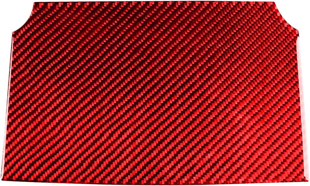 Center Console Central Dashboard Cover Trim Sticker Red Real Carbon Fiber Compatible with Subaru WRX 2015 2016 2017 2018 2019 2020 2021 Decal Accessories