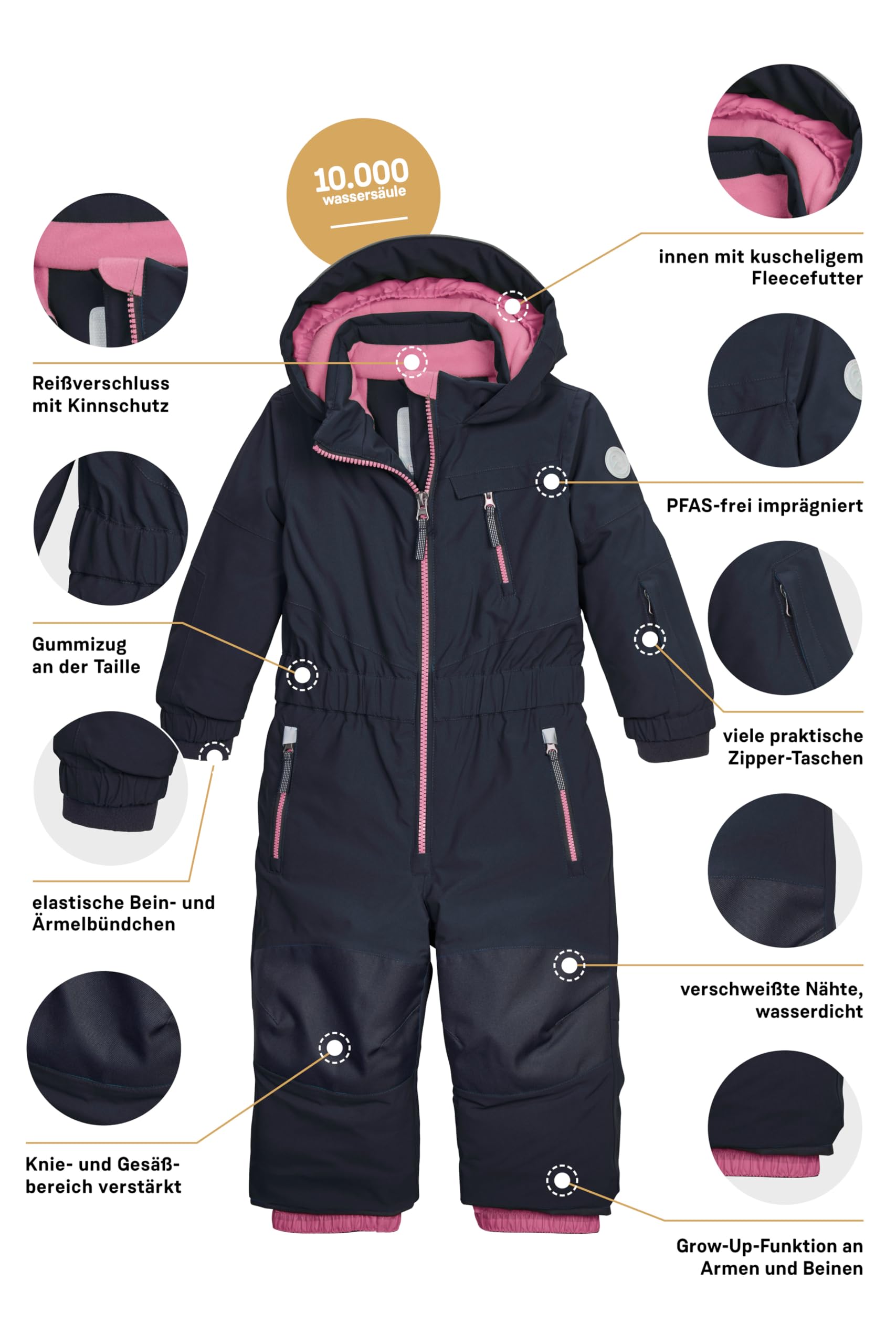 first instinct by killtec Fisw 46 Mns Onpc Tuta da sci con cappuccio Unisex - Bimbi 0-24 (Pacco da 1)