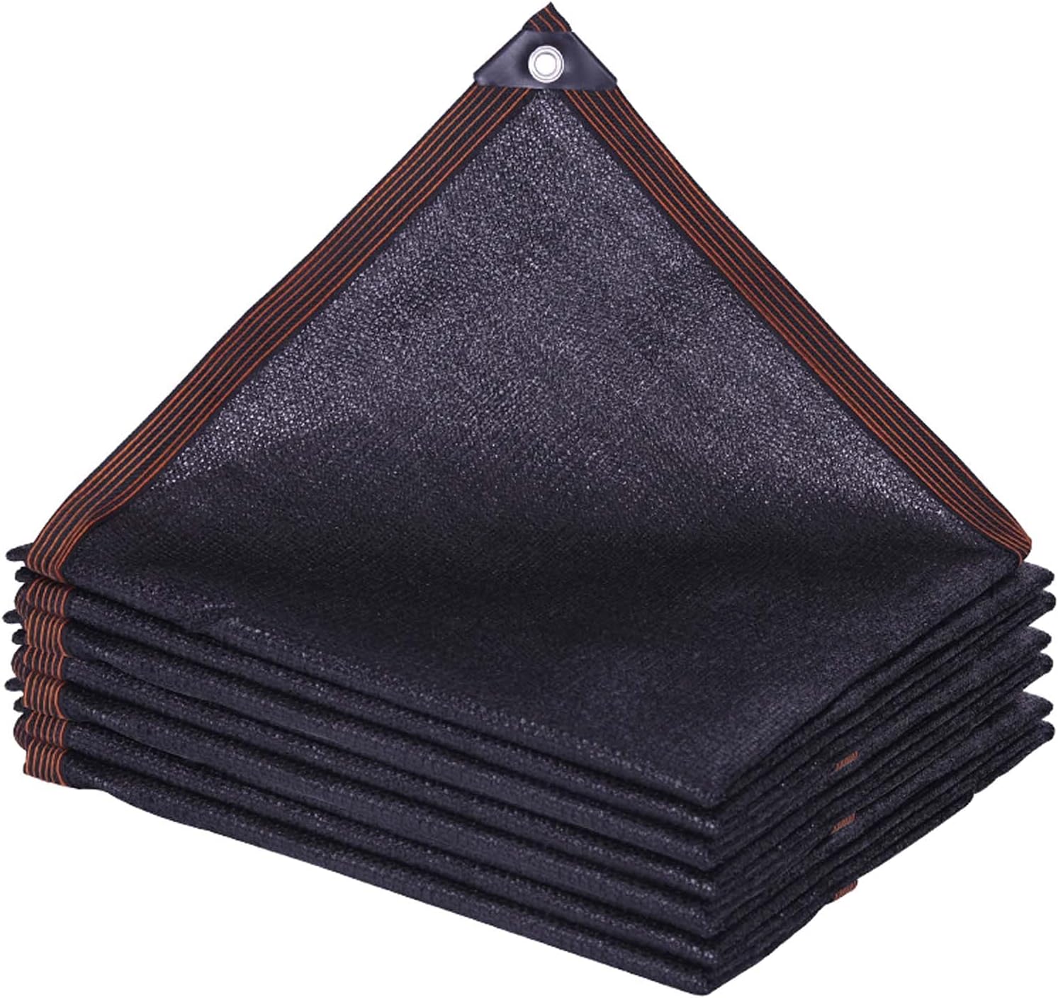 70% Black Sunblock Shade Cloth Net 16x16 FT, Sun Shade Netting for Plants, Garden Shade Mesh Tarp, UV Protection Shade Cloth with Grommets for Plant Cover, Greenhouse & Patio