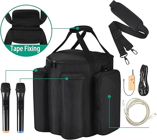 Miniatura 3 de Funda para sistema de altavoces Bluetooth portátil Bose S1 ProS1 Pro+, bolsa de transporte de viaje S1 Pro con bolsillos adicionales para micrófono,