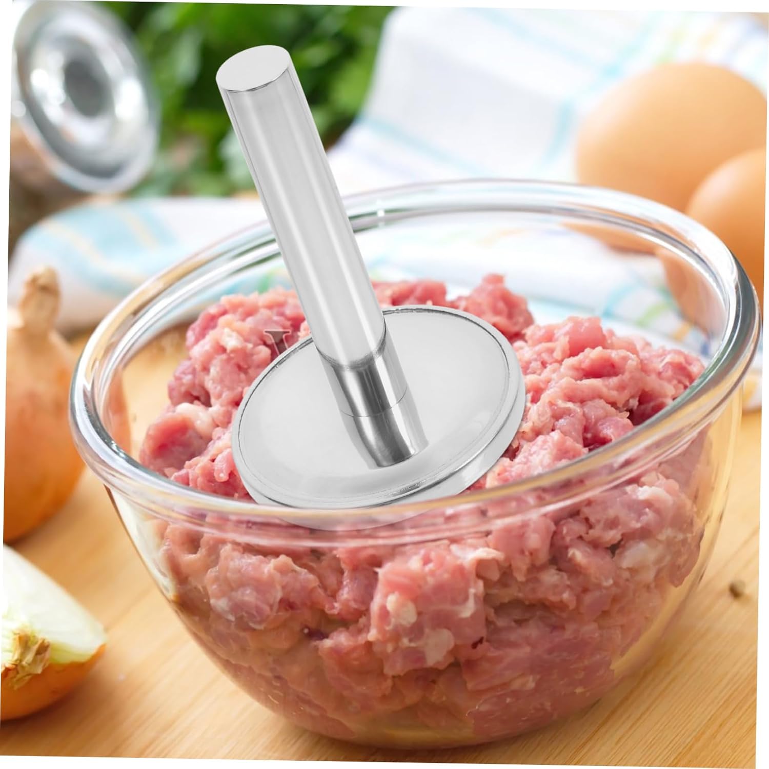 ULTECHNOVO Heavy Duty Meat Tenderizer Mallet Stainless Steel Meat Hammer for Tenderizing Chicken Beef and Pork Versatile Kitchen Tool for Flattening