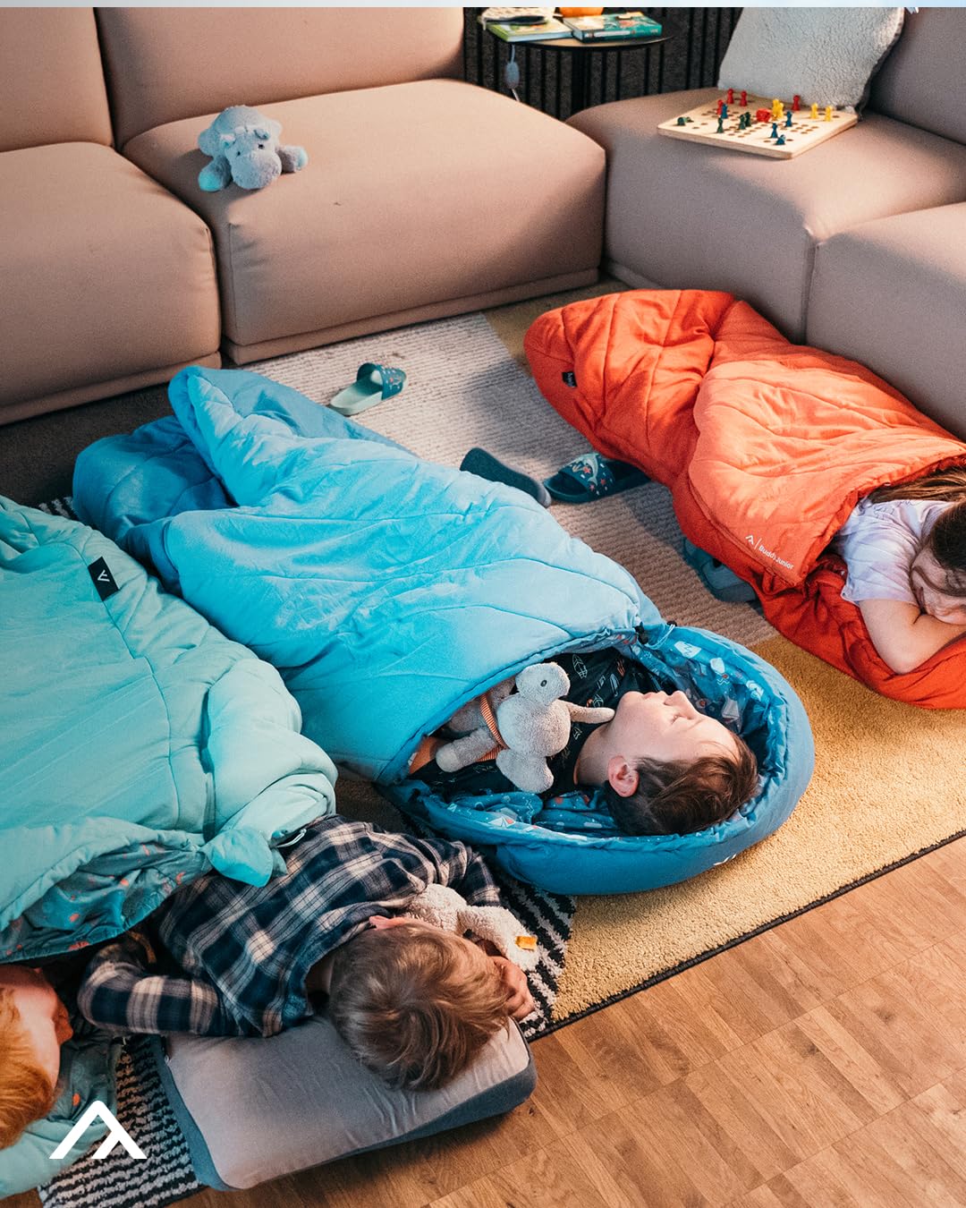 qeedo Buddy Junior Camping Schlafsack Kinder 10-25°C 3 Jahreszeiten bis 140 cm
