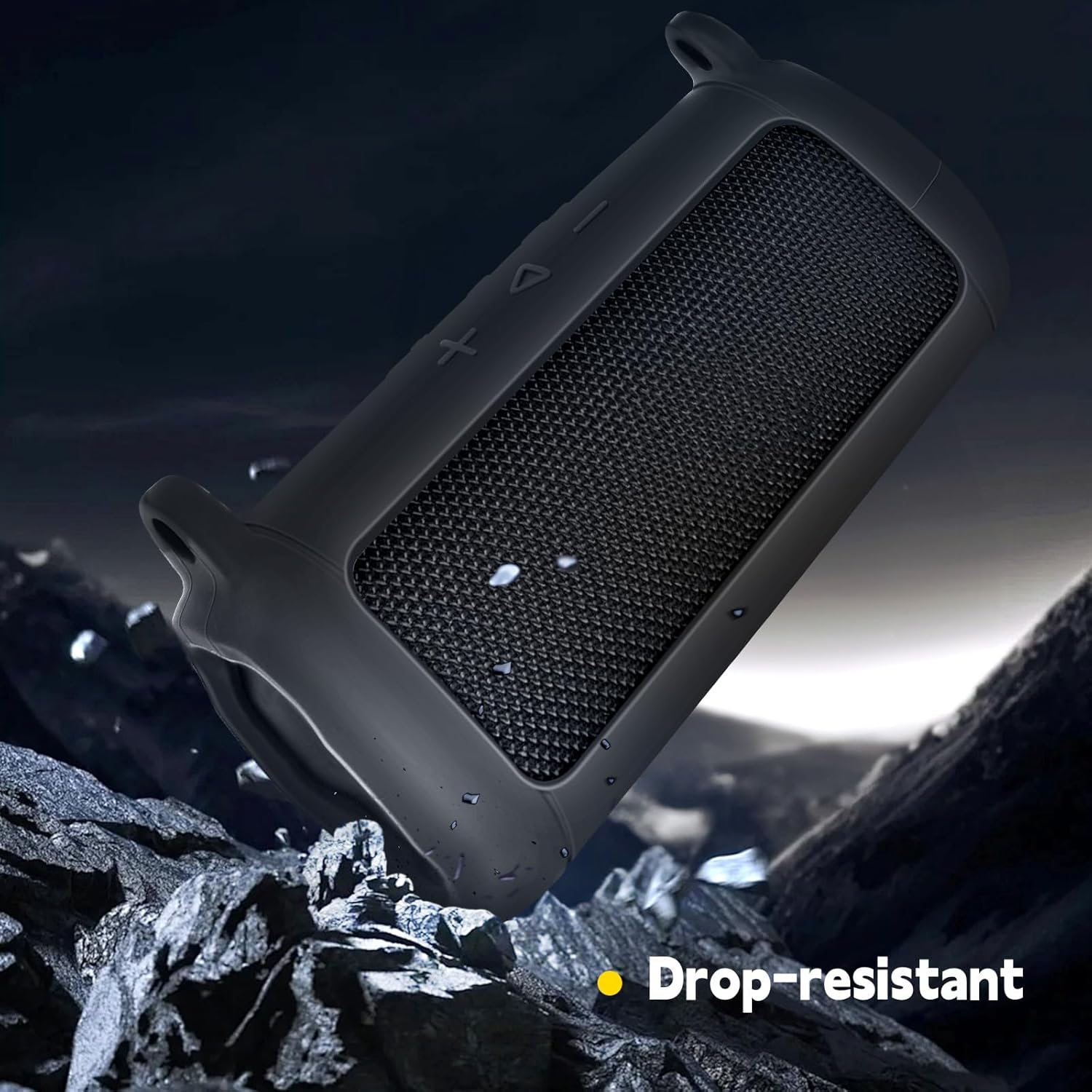 Boobowl Silicone Case Compatible with JBL FLIP 7/ FLIP 5 Bluetooth Speaker, Portable Cover for JBL Wireless Speaker, Travel Carrying Bag with Detachable Shoulder Strap (Box Only)-Black - Image 5