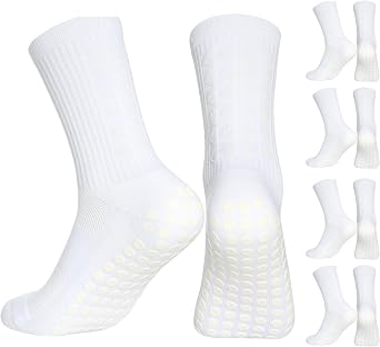 Gain The Edge Football Grip Socks 3.0-2pc and 4pc Set - Non Slip Football Socks - Updated Model