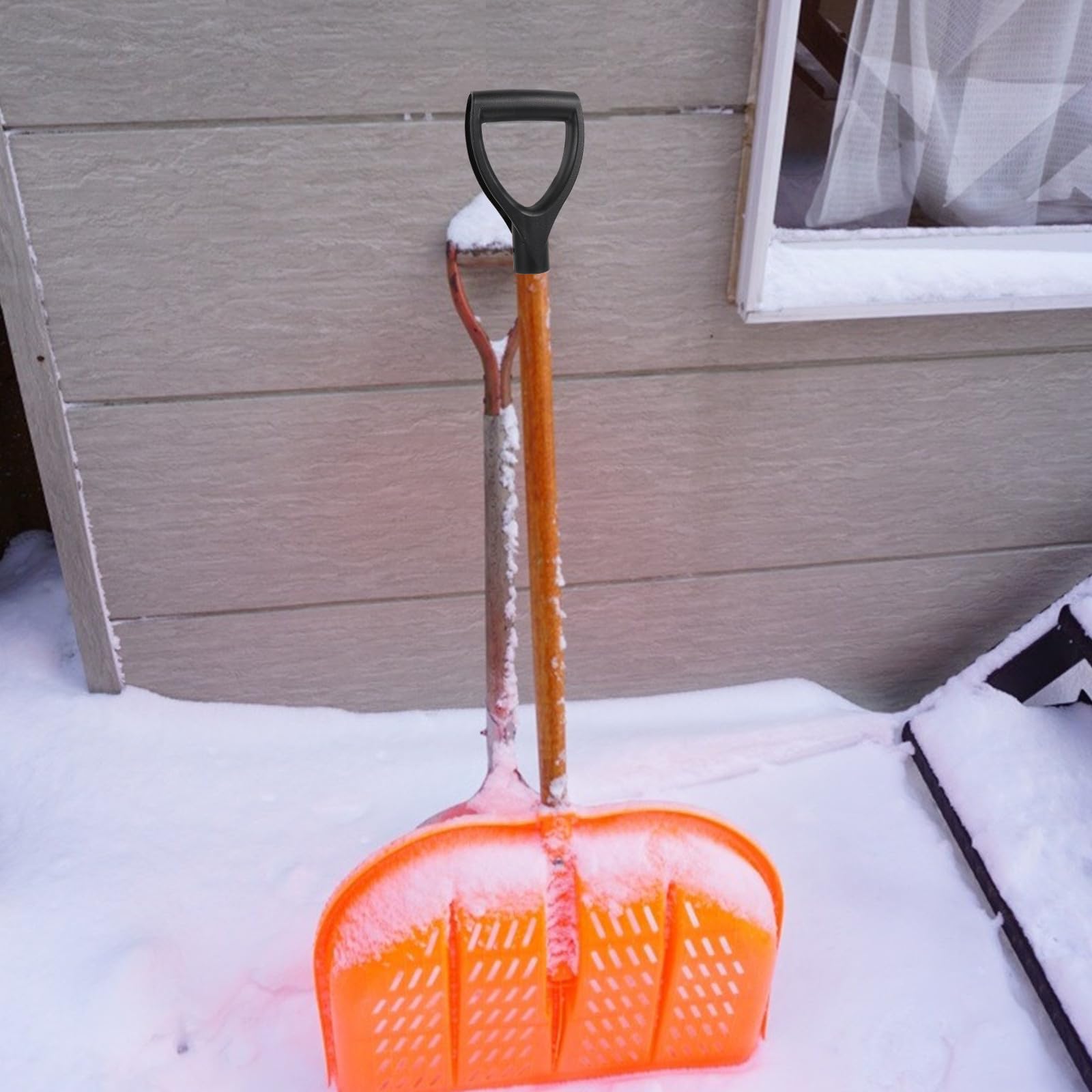 Artibetter Empuñadura en D para Pala de Nieve Mango de Plástico PP, Paquete de 4 Piezas, Repuesto Fácil de Usar y Resistente para Herramientas de Jardinería