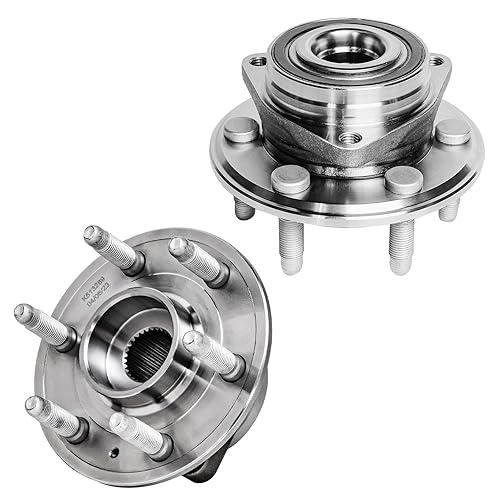 Miniatura 35 de Detroit Axle - Conjunto de 2 bujes de rodamiento de rueda delantera para Infiniti I30 I35 Nissan Altima Maxima X-Trail [5 Tapones]