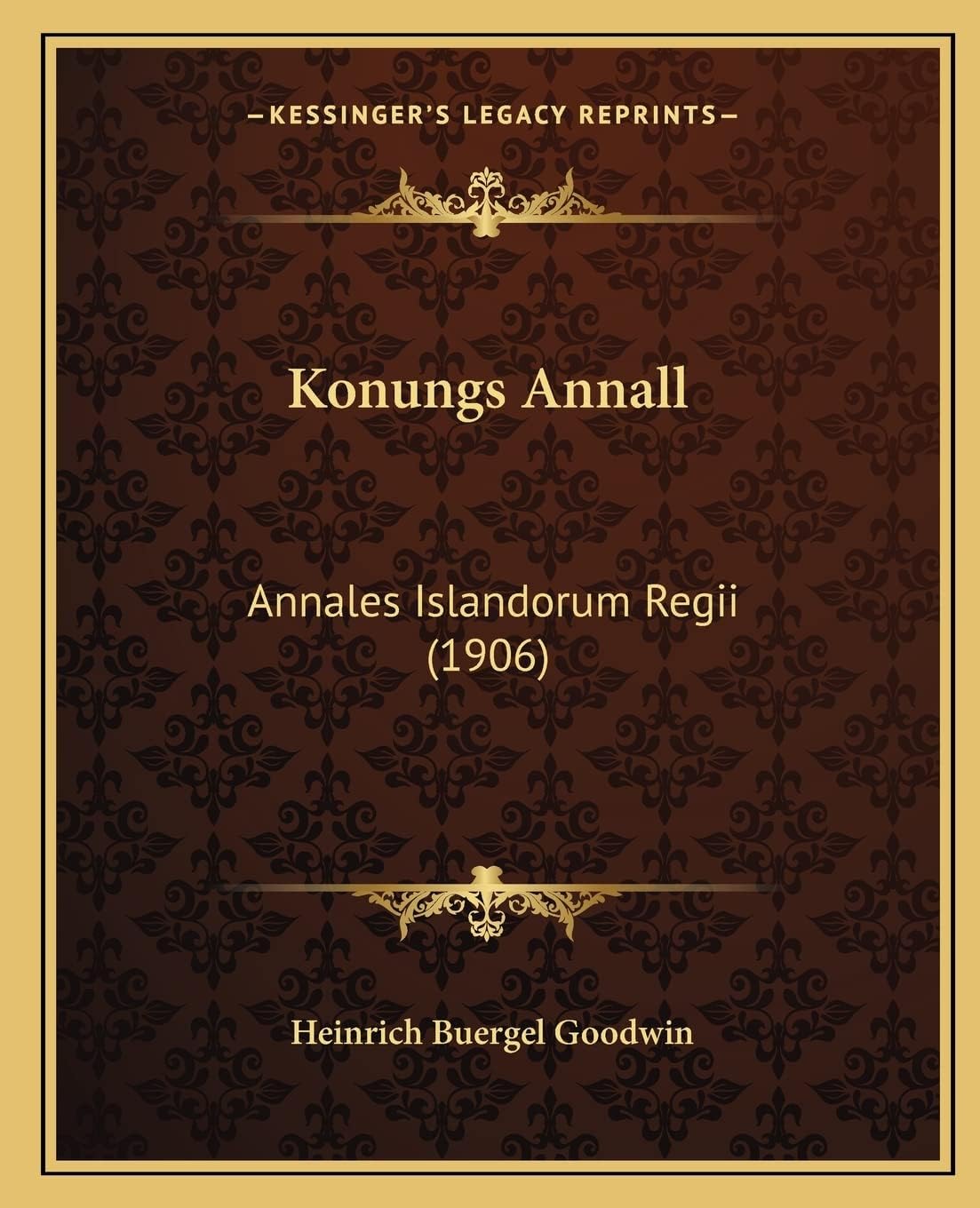 Konungs Annall: Annales Islandorum Regii (1906)