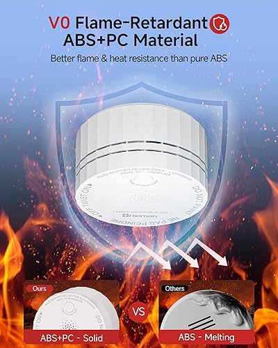 Miniatura 8 de HEIMAN Mini detector inteligente de monóxido de carbono WiFi detector de CO, alertas de aplicaciones móviles, alarma de monóxido de carbono portátil