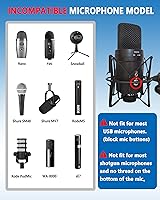 Vista 5 de Microphone Shock Mount Universal Mic Holder Spider Recording Mic Shockmount Stand Compatible with Many Condenser Mics Like Rode NT1-A NT2-A
