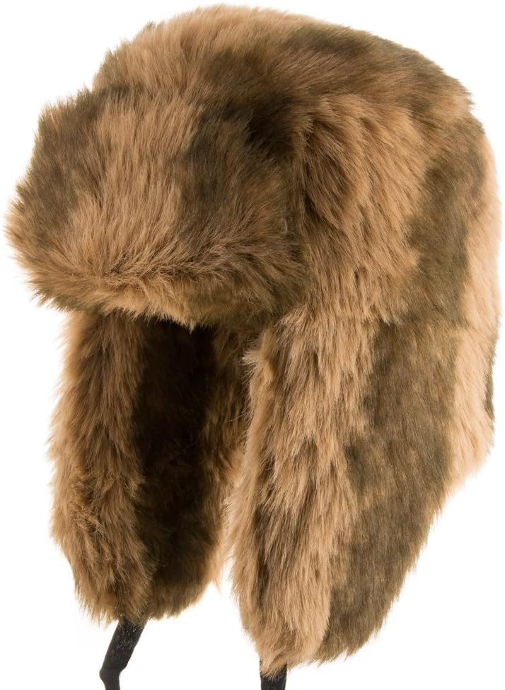 Explorer Ushanka Winter Trapper Faux Fur Pilot Hat Ear Flaps