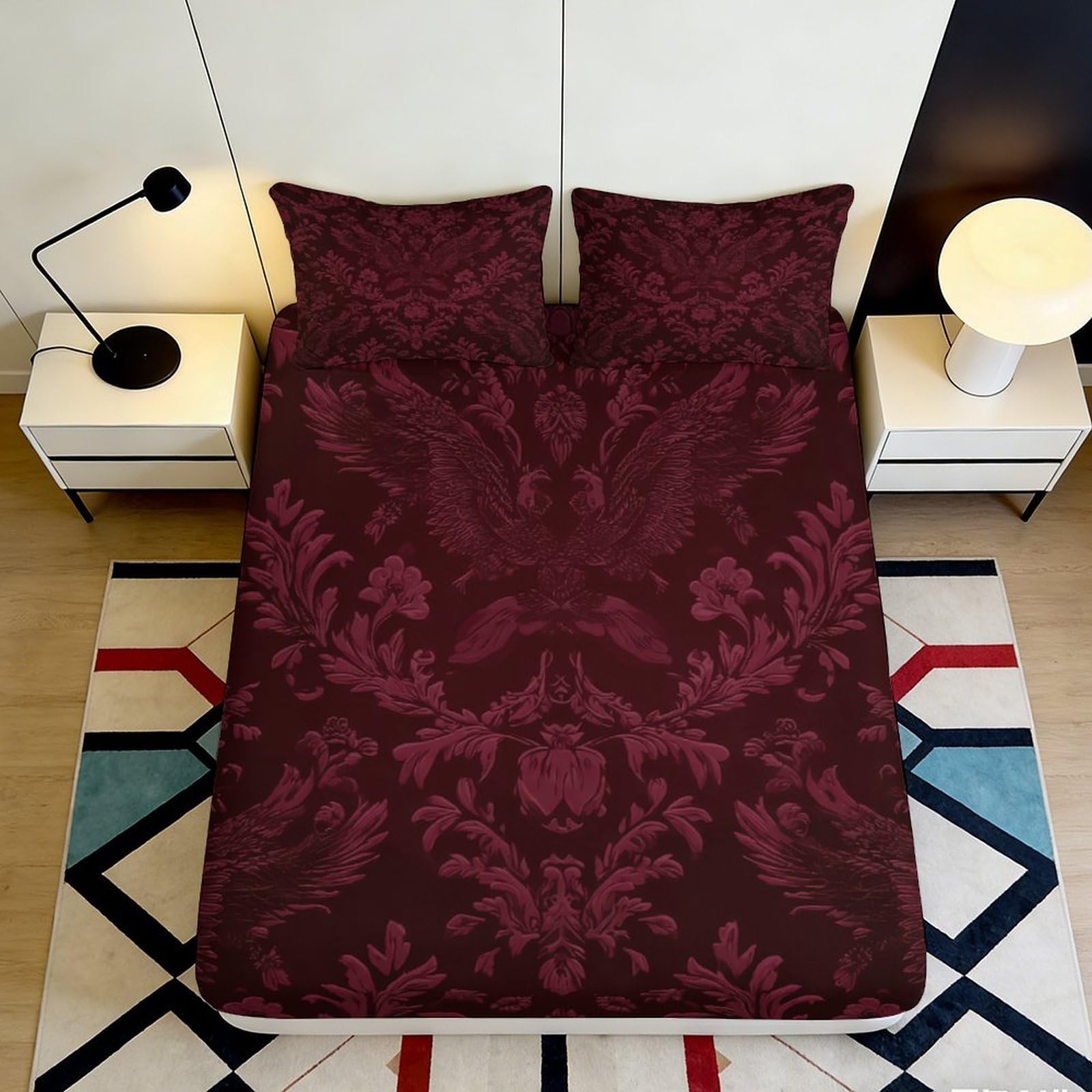 3D Printed Zen Buddha Fitted Sheet Microfiber Deep Pocket Non-Slip Bedroom Set Zen Mattress Fitted Cover Full Wrap Washable 120x200x25cm