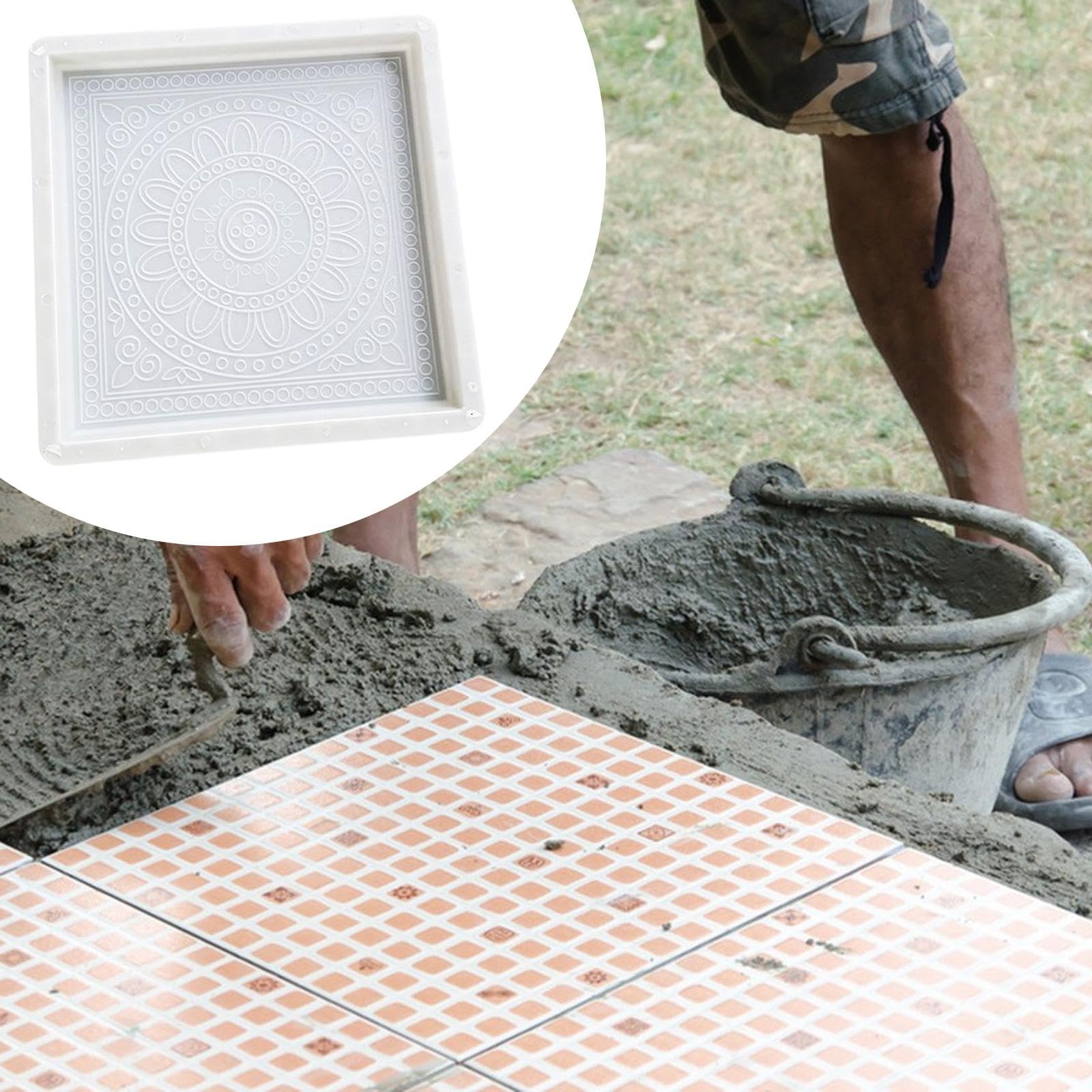 Modelo de Cemento de Ladrillo de Hormigón, Decoración, Suministros para Manualidades, Herramienta de Pavimentación, Modelo de Construcción de Rutas Pa, Estilo a