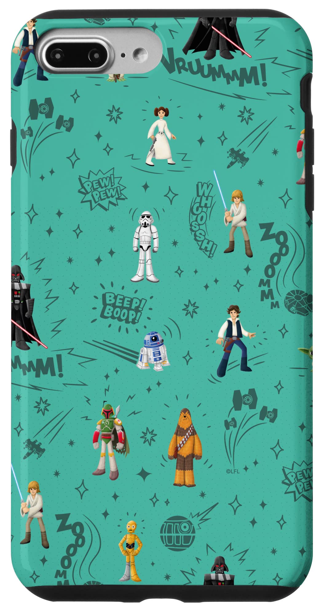 Coque Star Wars Heroes and Villains iPhone 7 Plus / 8 Plus à impression haute définition