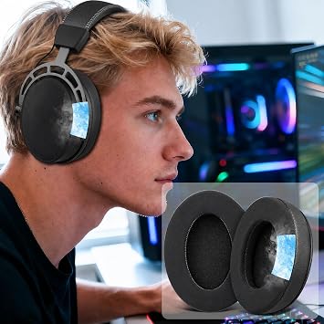 HyperX Cloud 3,2,1, Cloud Alpha, Flight, Stinger, Core Uyumlu Soğutucu Jel Kulaklık Pedi | Memory Foam, Serin Kumaş, Gürültü Yalıtımlı Yedek Kulaklık Yastığı (1 Çift)