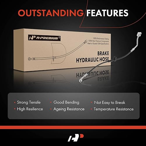 Miniatura 6 de A-Premium Manguera hidráulica de freno del acompañante compatible con modelos seleccionados de Ford - E-150 E150 E-250 E250 2008-2014, E-350 E-450