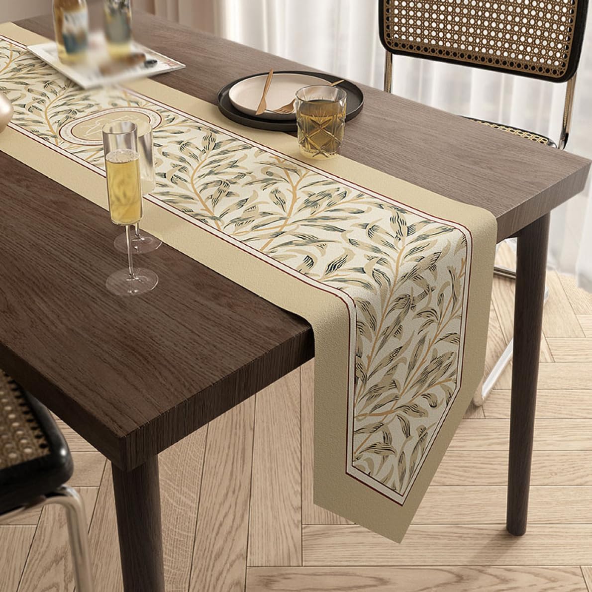 Amazon｜テーブルセンター テーブル ランナー パターン化06 織り