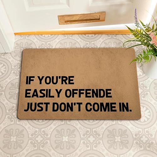 Miniatura 9 de Divertida alfombra de bienvenida para decoración del hogar, tapete antideslizante de bienvenida para interiores (30 x 18 pulgadas)