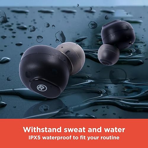 Miniatura 3 de RadioShack High Performance Wireless Headphones, Active Noise Cancelling Earbuds, IPX5 Water Resistant Bluetooth Headphones with 400MAH Battery