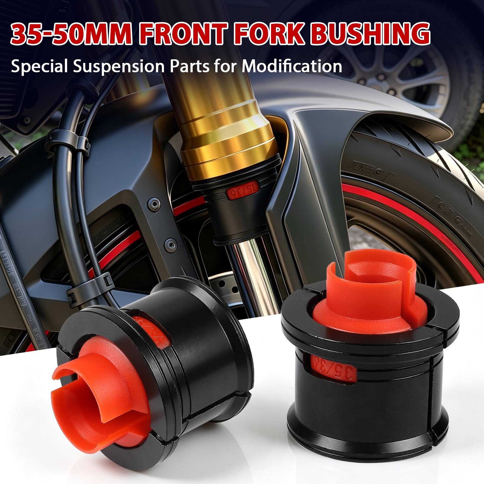 EXLECO 14-teiliges Universal Gabeldichtungstreiber für 35mm bis 50mm Gabeln