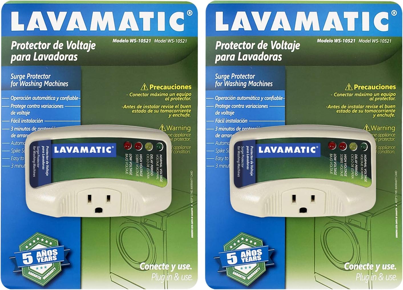 Lavamatic WS10521 Electronic Surge Protector for Washing