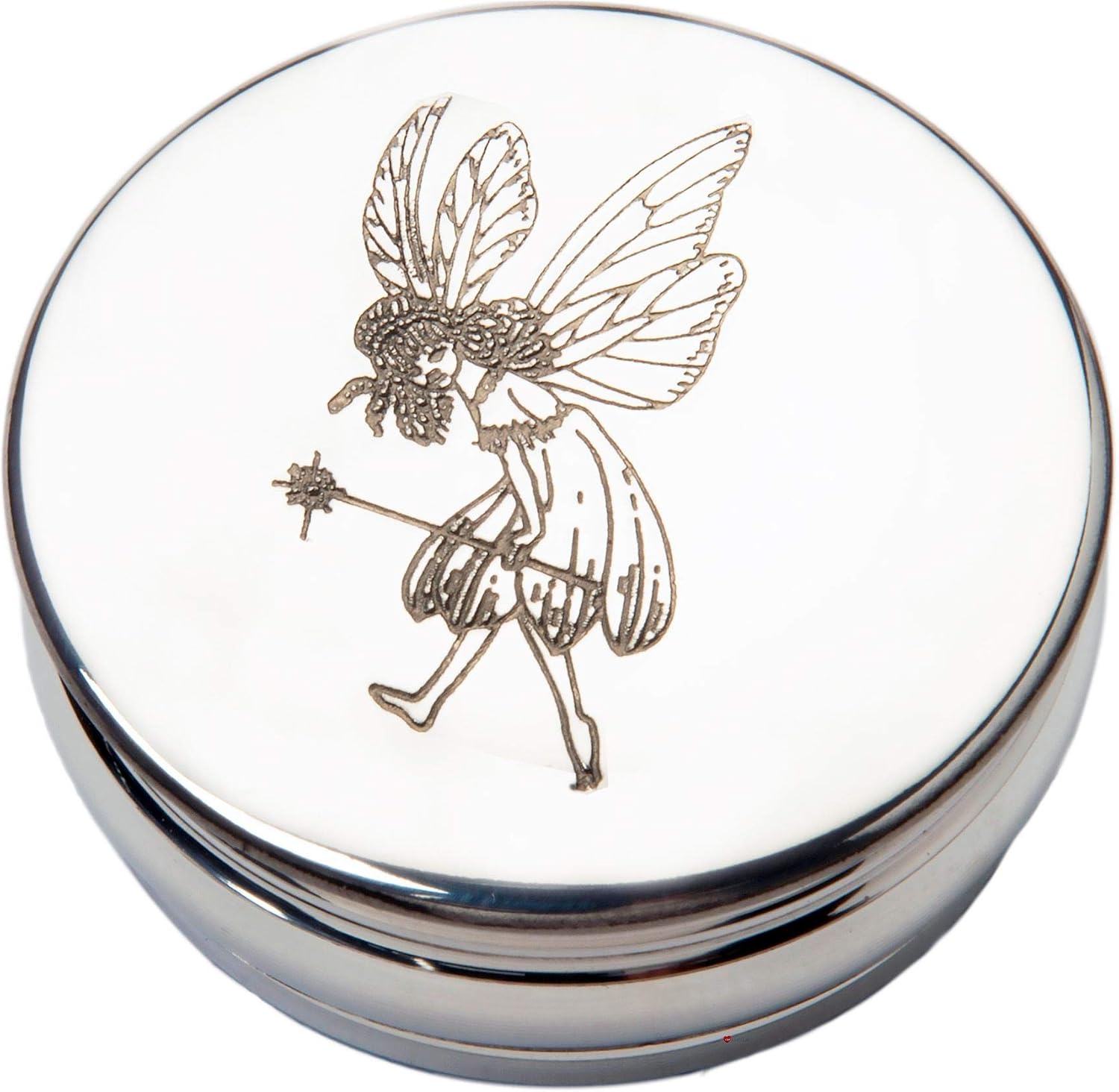 I LUV LTD Girls Keepsake Fairy Box First Baby Curl First Tooth Christening Gift 5cm