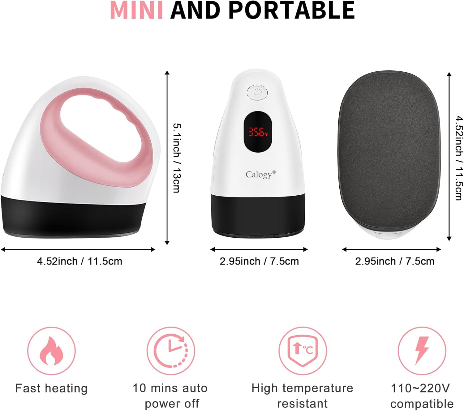 Calogy Mini Heat Press and 15 * 15 inches Heat Press Mat Kit