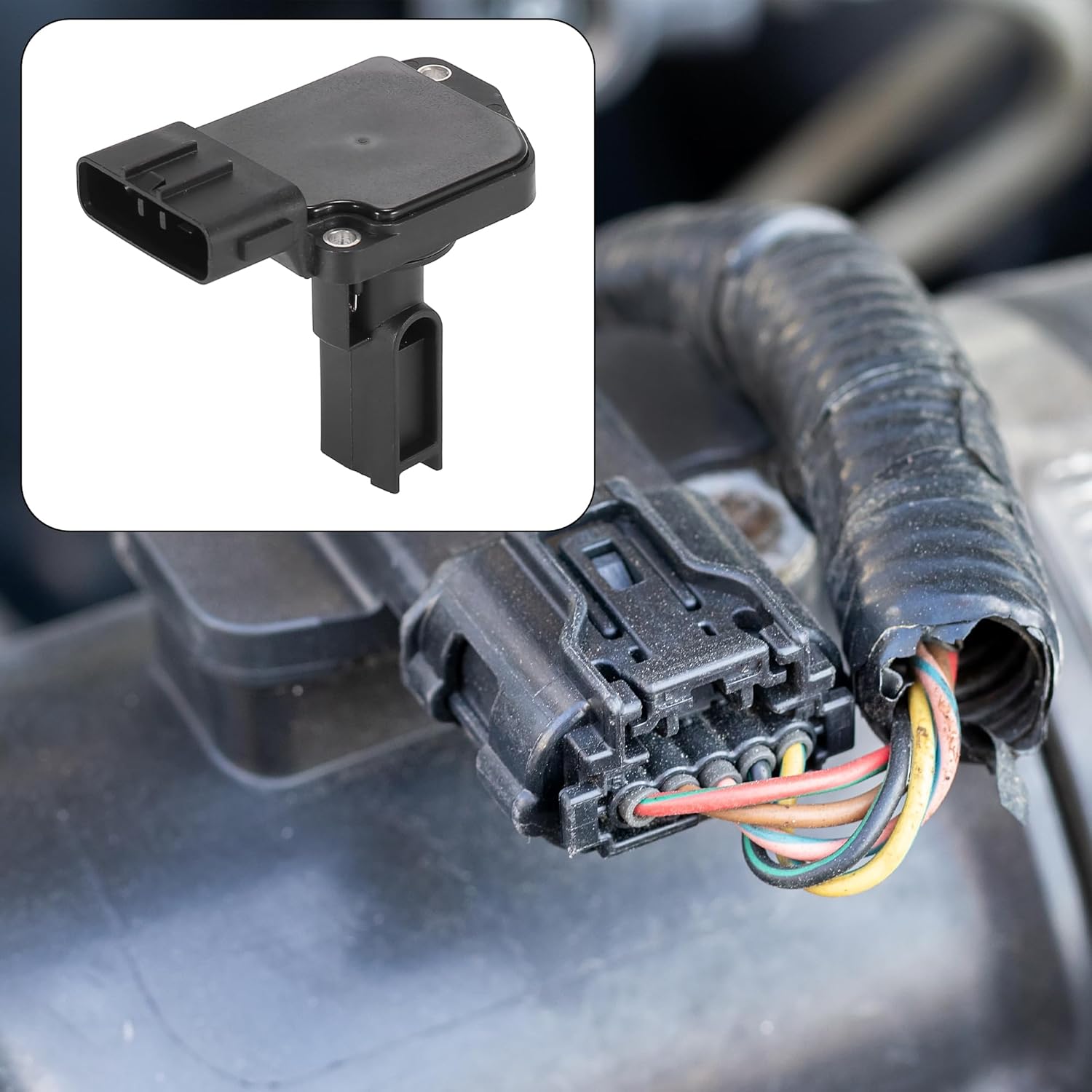 X AUTOHAUX 22204-0C010 MAF Mass Air Flow Meter Sensor 22204-75010 for Toyota Tacoma 2000-2004