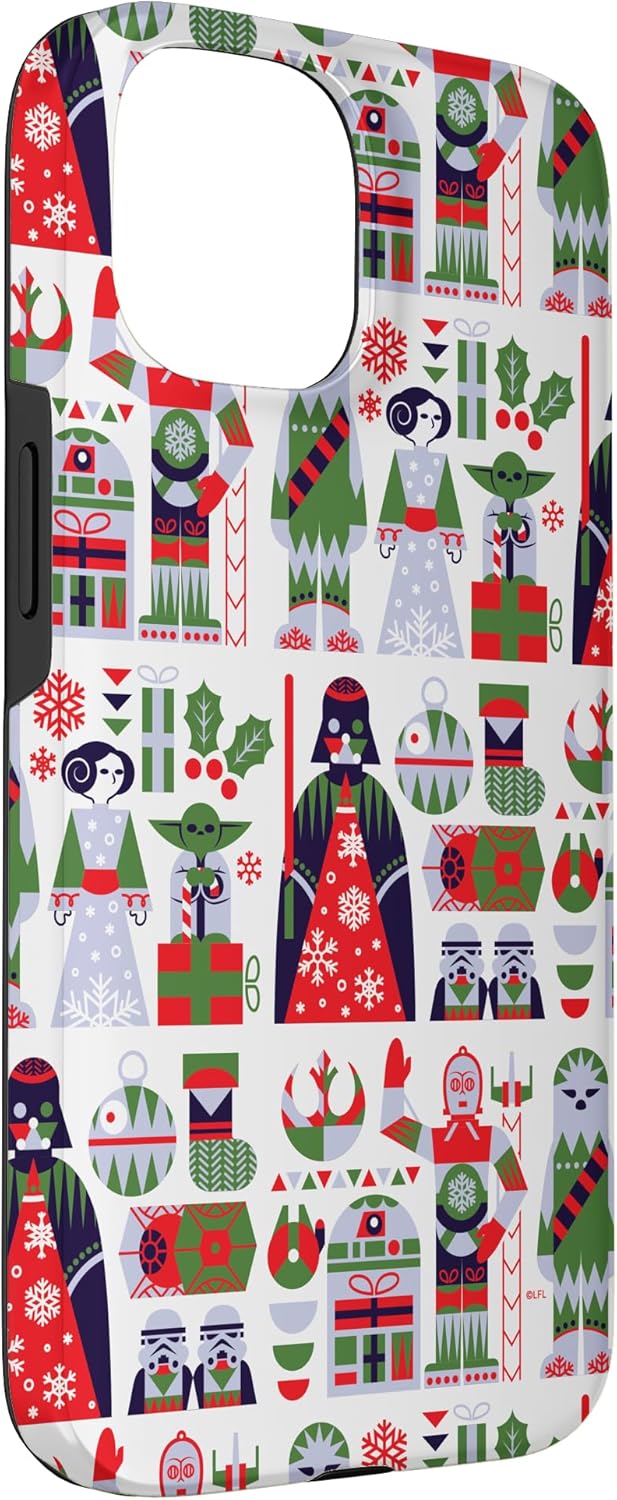 Star Wars Good & Bad Nordic Print Christmas Holiday Case for iPhone 15