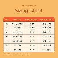 Vista 6 de Hello Bello Premium Diapers Size 1, Balloon Buddies & Crosshatch Cuties Designs, 82ct Club Box