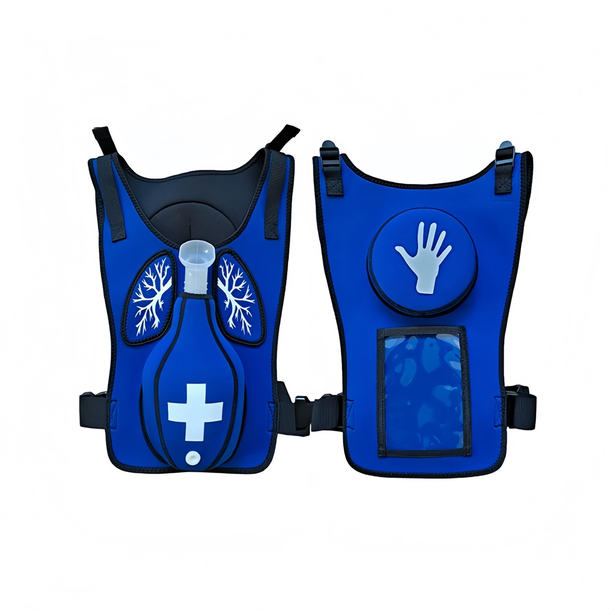 Chaleco de entrenamiento antiasfixia Heimlich, modelo de entrenamiento de práctica de simulación de obstrucción de las vías respiratorias con diseño ajustable en la espalda para enfermeras y