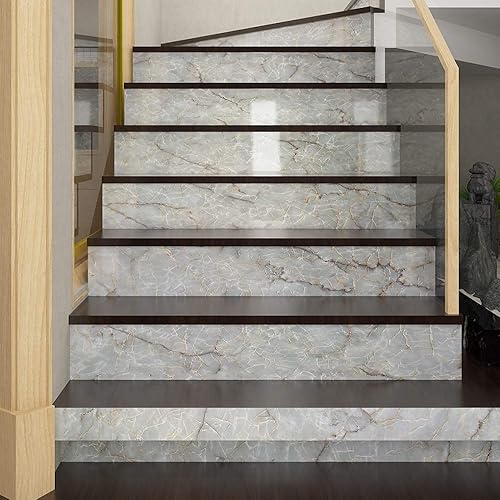 Miniatura 6 de Livelynine Papel adhesivo grande de 197 x 36 pulgadas para encimeras, papel tapiz de mármol verde impermeable, despegar y pegar, encimeras para