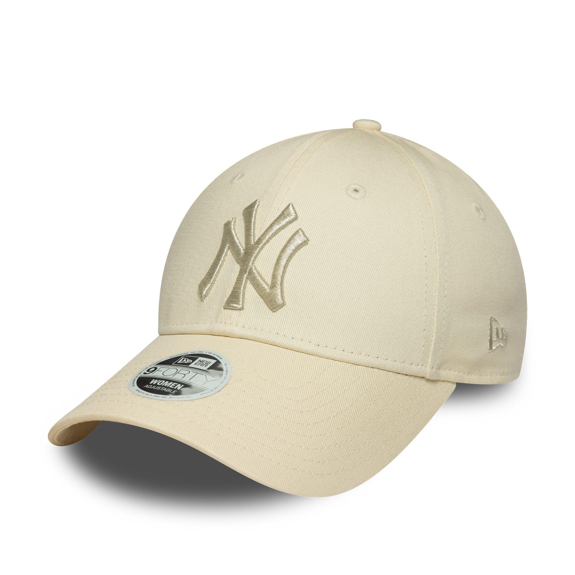 New Era New York Yankees 9Forty Women Metallic Logo Cap Beige