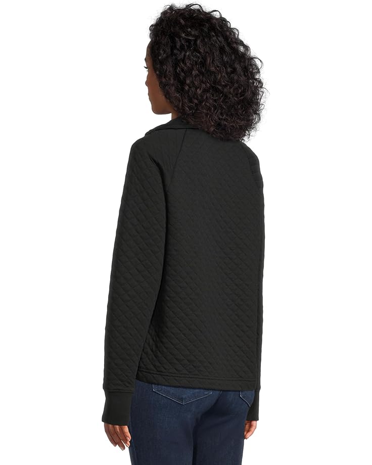 L.L.Bean Quilted Sweatshirt Pullover Snap Neck - #3 of 5