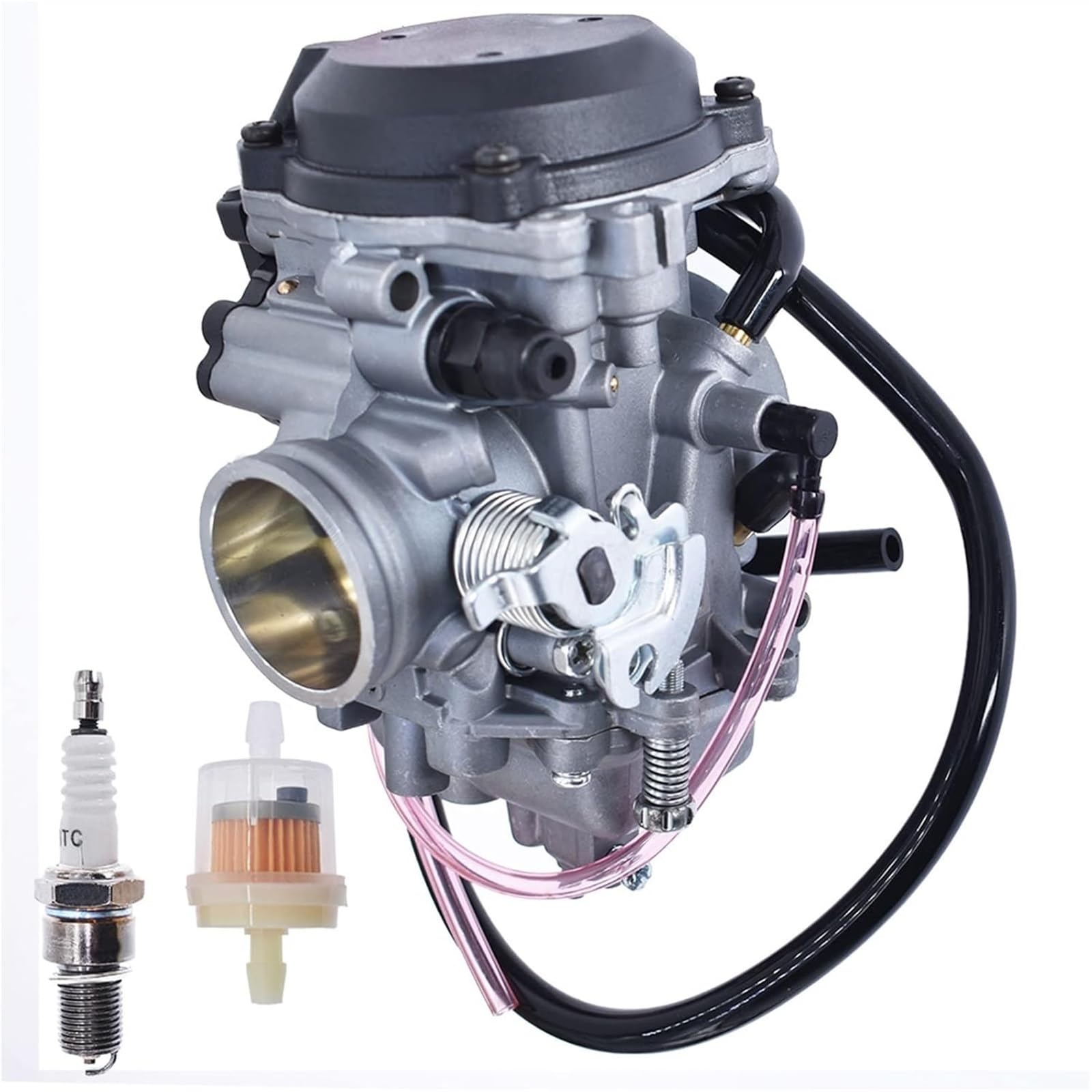 Genérico Carburador del soplador Filtro de Combustible del carburador, bujía para bujía para Yamaha XT225 1992-2000, recortador de carburador