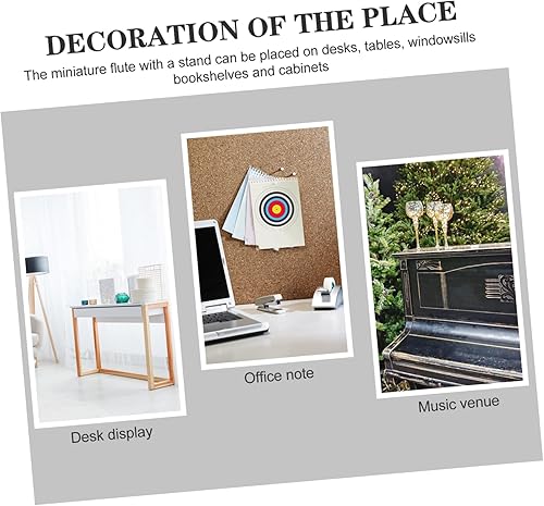 Miniatura 6 de Vaguelly 2 juegos de clarinete modelo muñeca casa accesorios hogar acentos decoración mini miniatura Clarinete miniatura Clarinete miniatura