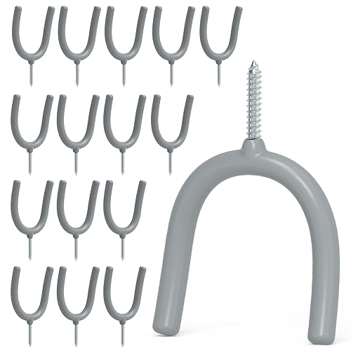 POETISKE Screw in U Utility Hooks Wall Mount Garage Storage