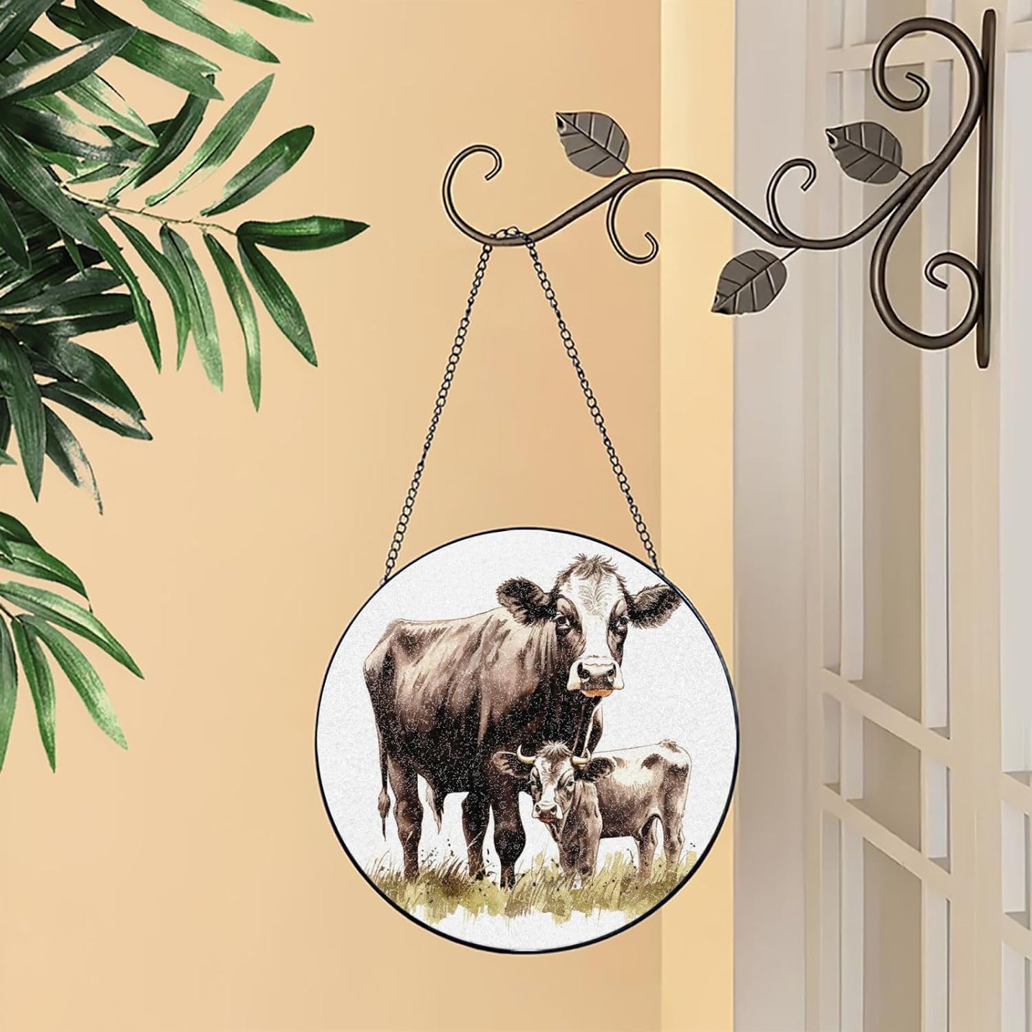 Stained Glass Window Hanging - Personalized Sun Catcher for Home Decor