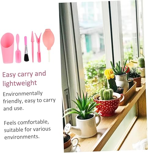 Miniatura 4 de MERRYHAPY Juego de 6 piezas de herramientas para macetas de suculentas, juego de cepillos para el cabello, herramientas para macetas suculentas,