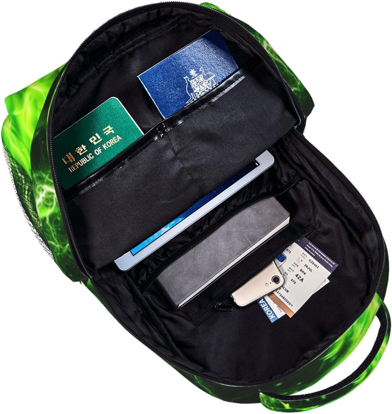 Giwawa Green Dragon Backpack for Boys Girls Kids Animal Backpacks Cool Lighting Bookbags for 2nd 3rd 4th 5th 6th Grade Back to School Gifts - Image 6