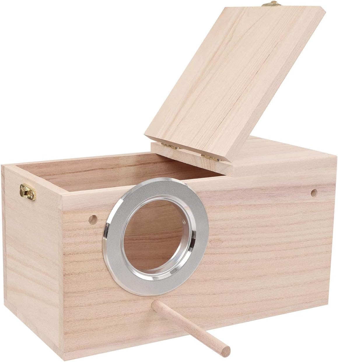 Rural365 Medium Parakeet Nesting Box Bird Breeding Box Parakeets Mating Nest for Budgie, Lovebird - 7.9 x 4.7 x 4.7 Inch