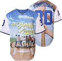 Vista 17 de The Sandlot Benny The Jet Rodriguez Michael Squints Palledorous Alan Yeah-Yeah McClennan Bel Air Jersey de Béisbol con Impresión 3D